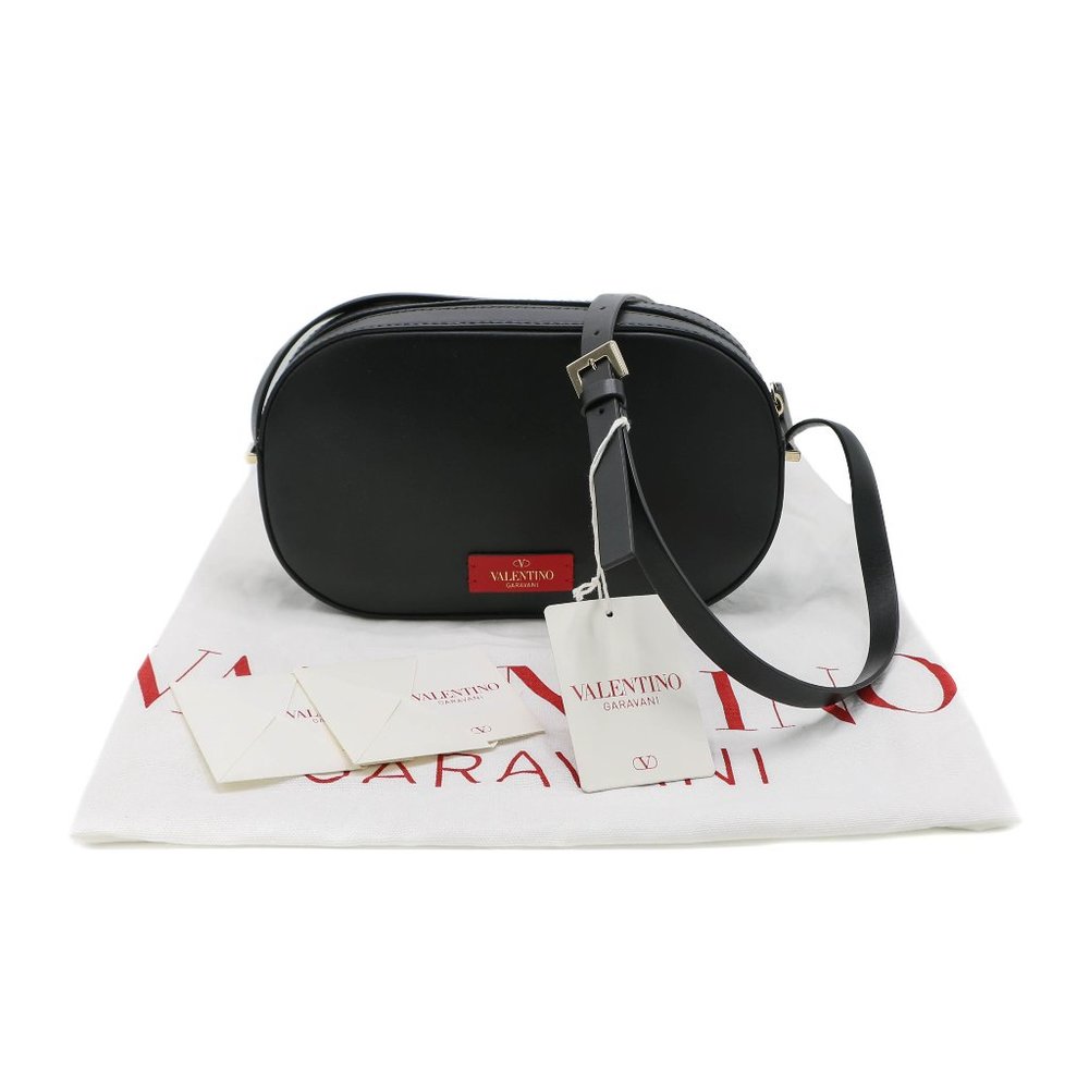 13245 - Valentino Garavani Vlogo Walk Crossbody Bag Black